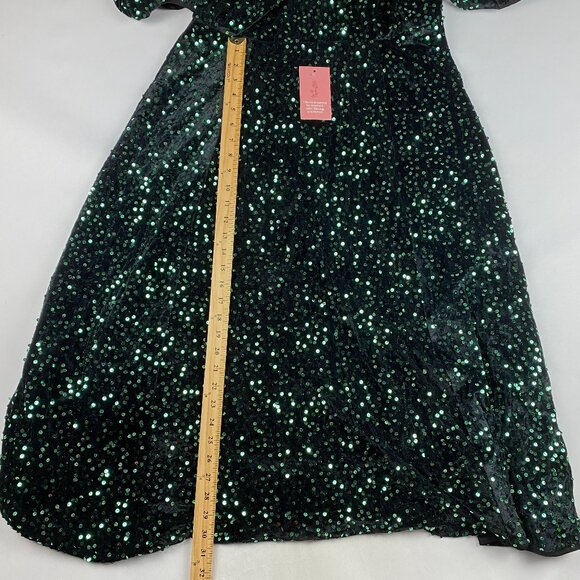 NWT Ivy City Co Green Sequin Vivian Dress Size XL - Picture 13 of 16